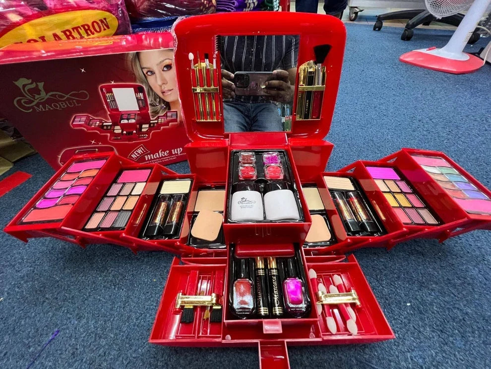 Luxury Huge All-in-One Makeup Kit | Complete Beauty Collection with Brushes, Eyeshadows, Lipsticks & Cosmetics
